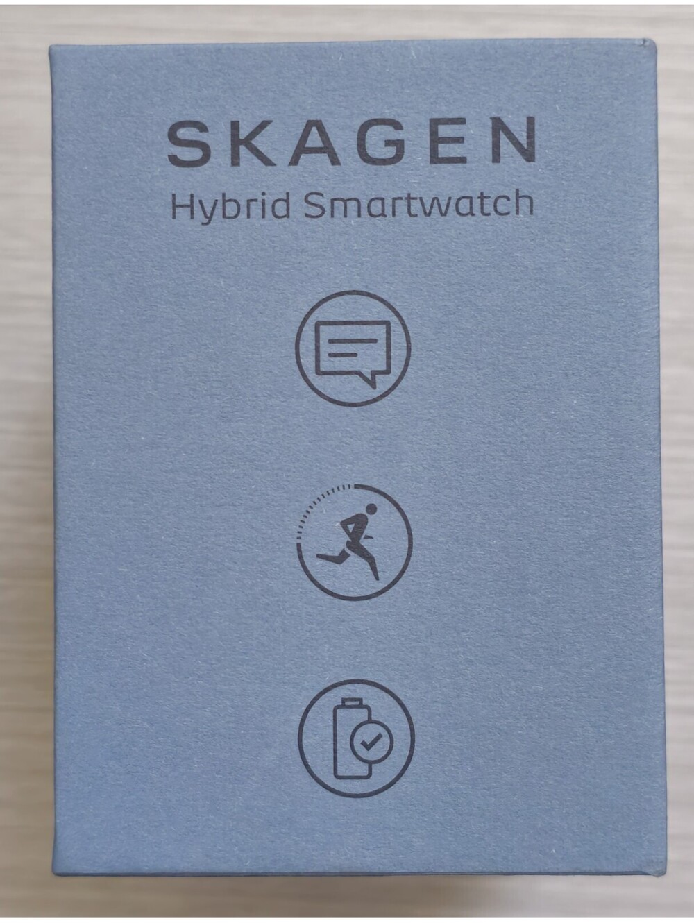 Skagen Hybrid 42mm Smartwatch SKT1123 Men's Quartz Watch Blue Dial Black Band - Picture 3 of 6